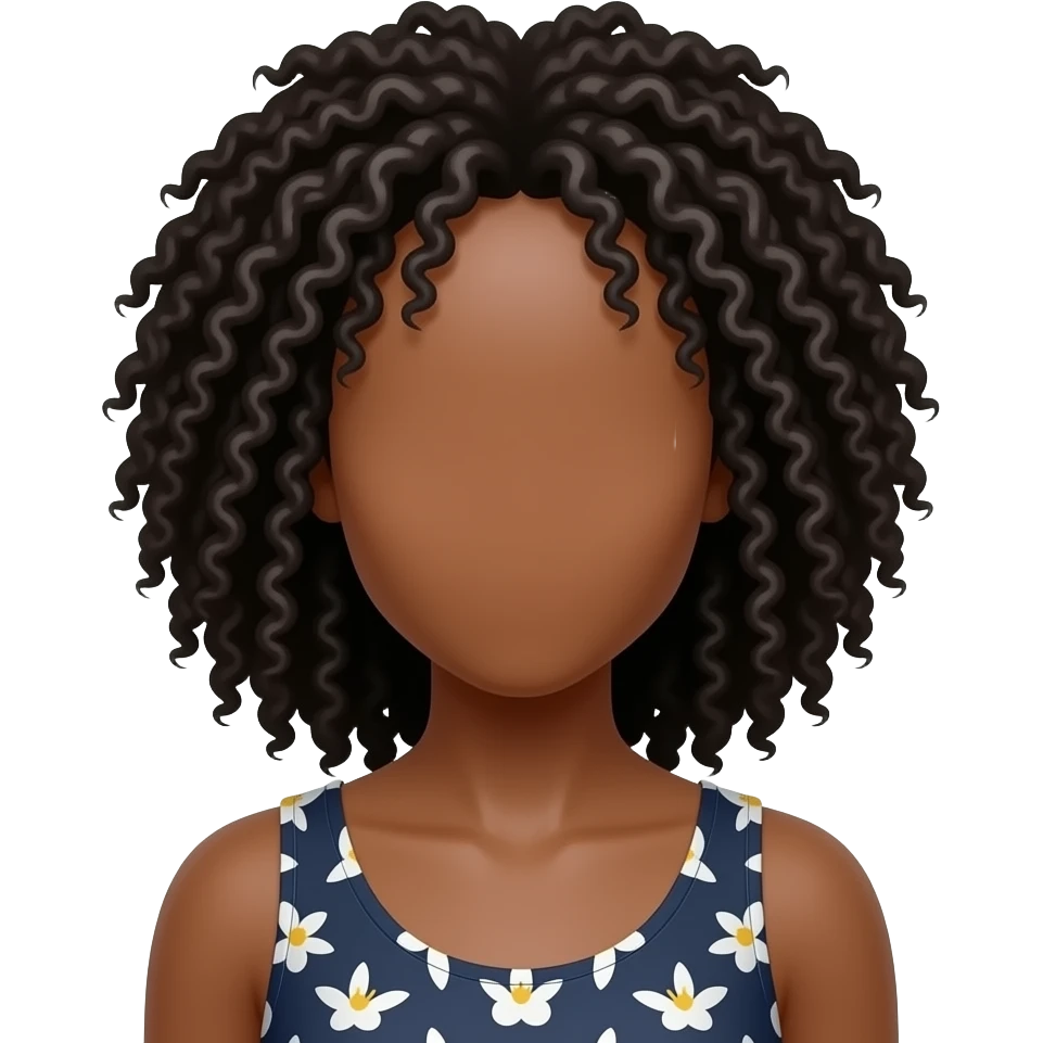 یک زن بدون چهره مشکی emoji