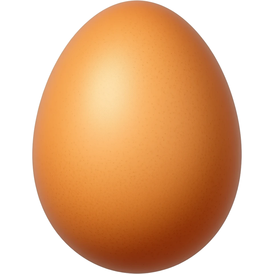 Orange egg emoji