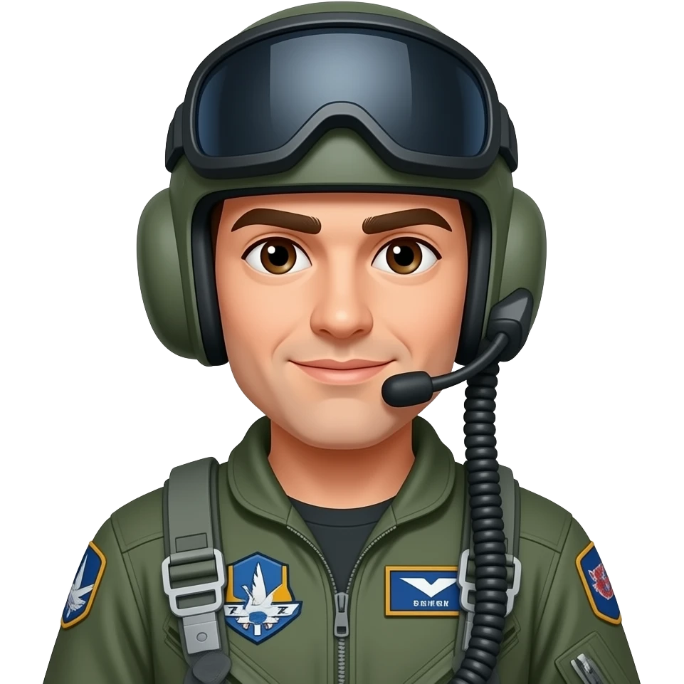 fighter jet pilot F14 emoji