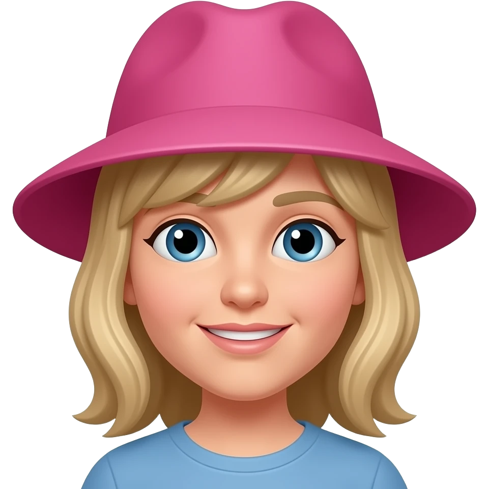 Put on a pink hat emoji