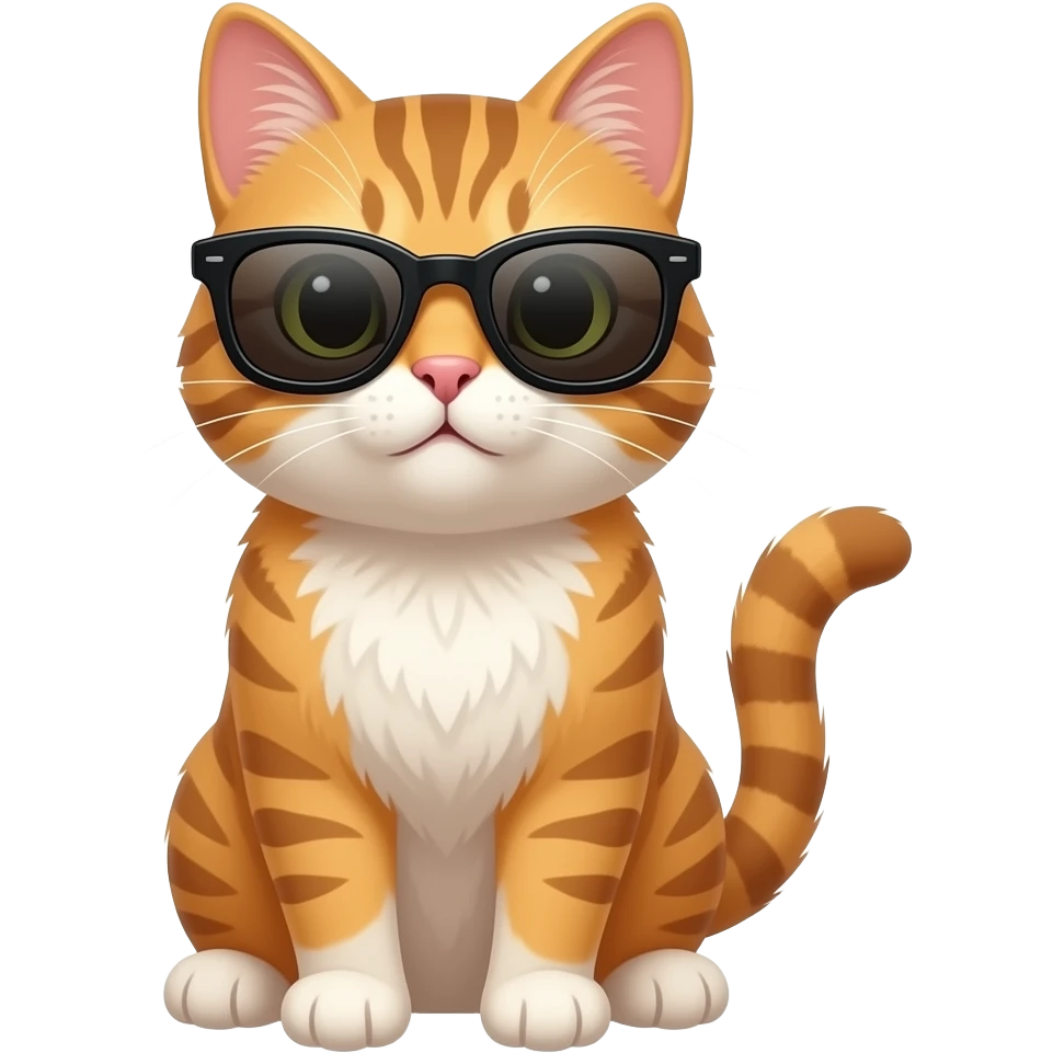 Cat wearing sunglasses emoji