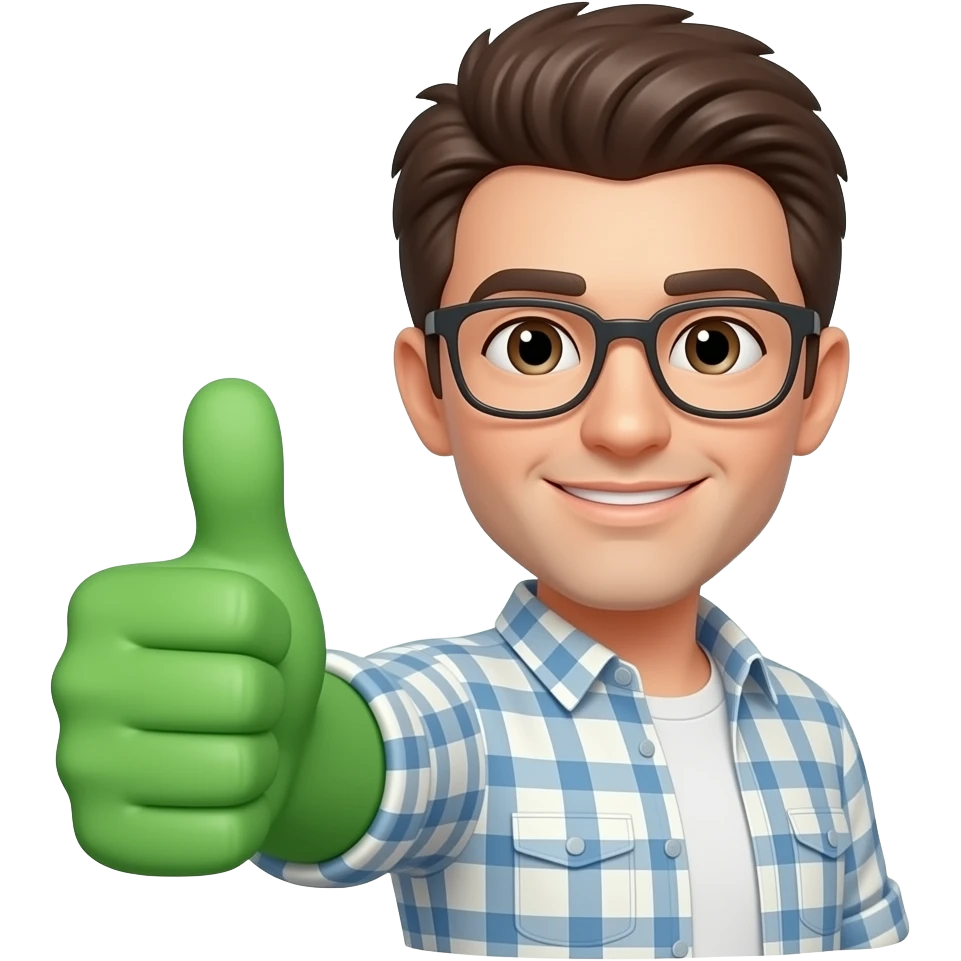 Pouce vert comme ceux de snap emoji