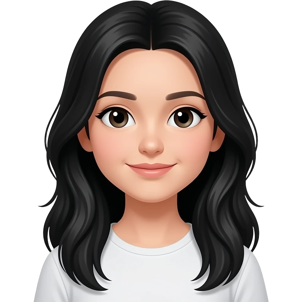 long black hair girl emoji