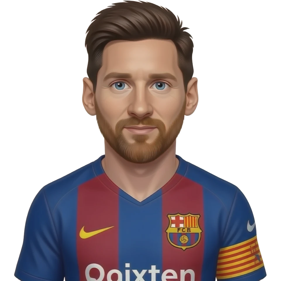 messi barcelona emoji
