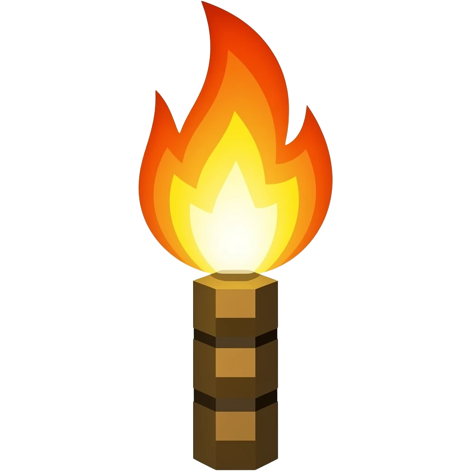 torch as minecraft emoji