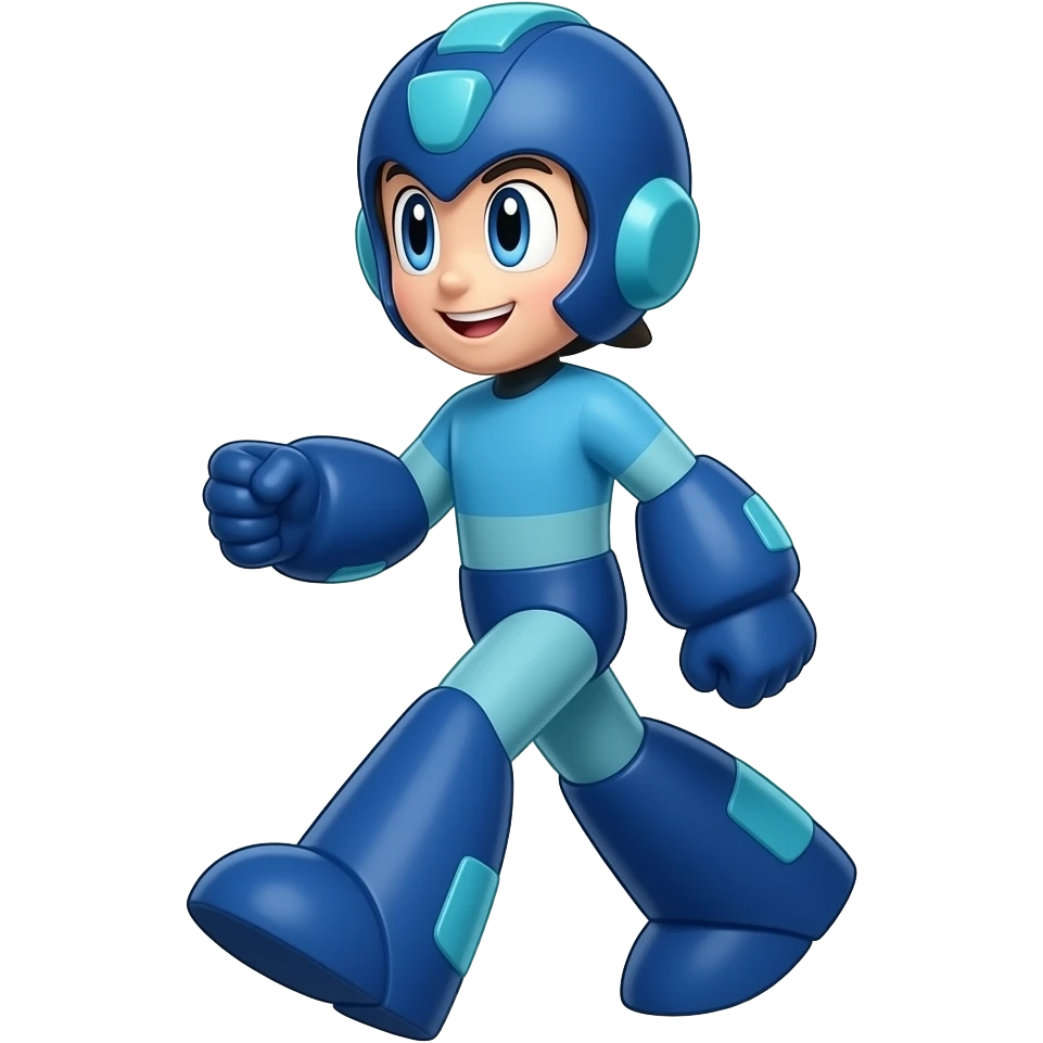 Mega Man is walking emoji