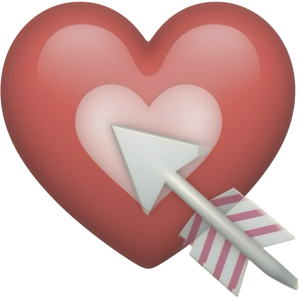 Serce i strzała emoji