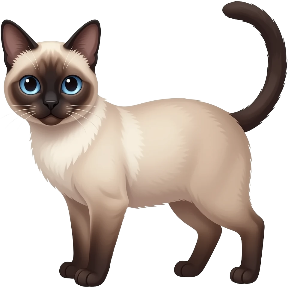 A flame point siames cat emoji