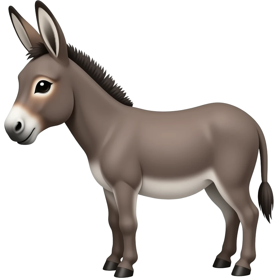 Tiny donkey emoji