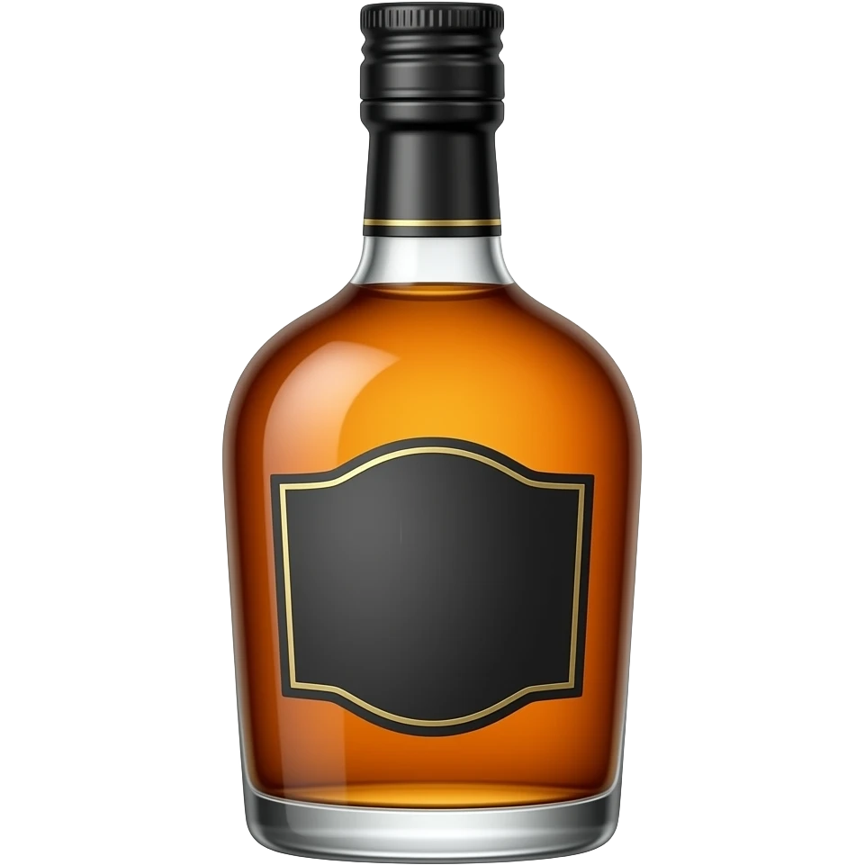 Whiskey bottle emoji