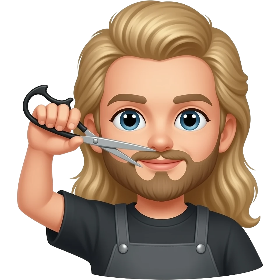 Парикмахер с ножницами emoji