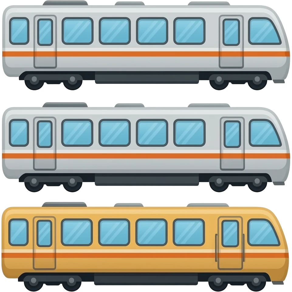 🚈🚃🚃🚃 emoji