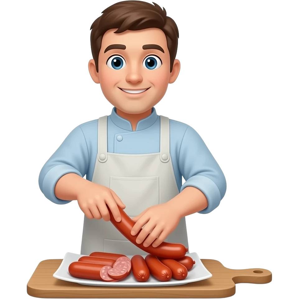 stuffing a sausage emoji