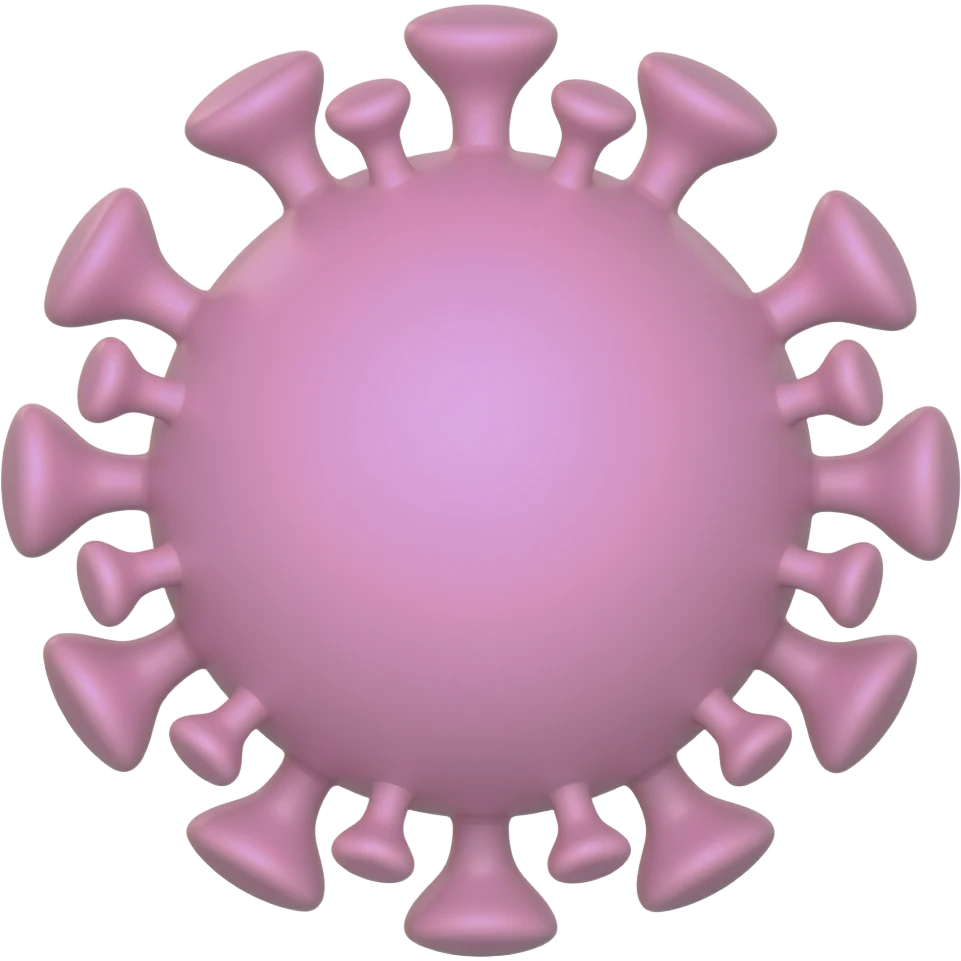 PASTEL pink VIRUS emoji