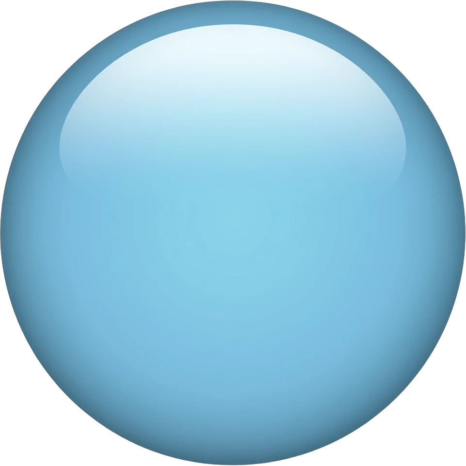 Light blue circle emoji