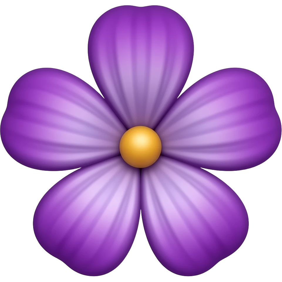 Violette fleur emoji