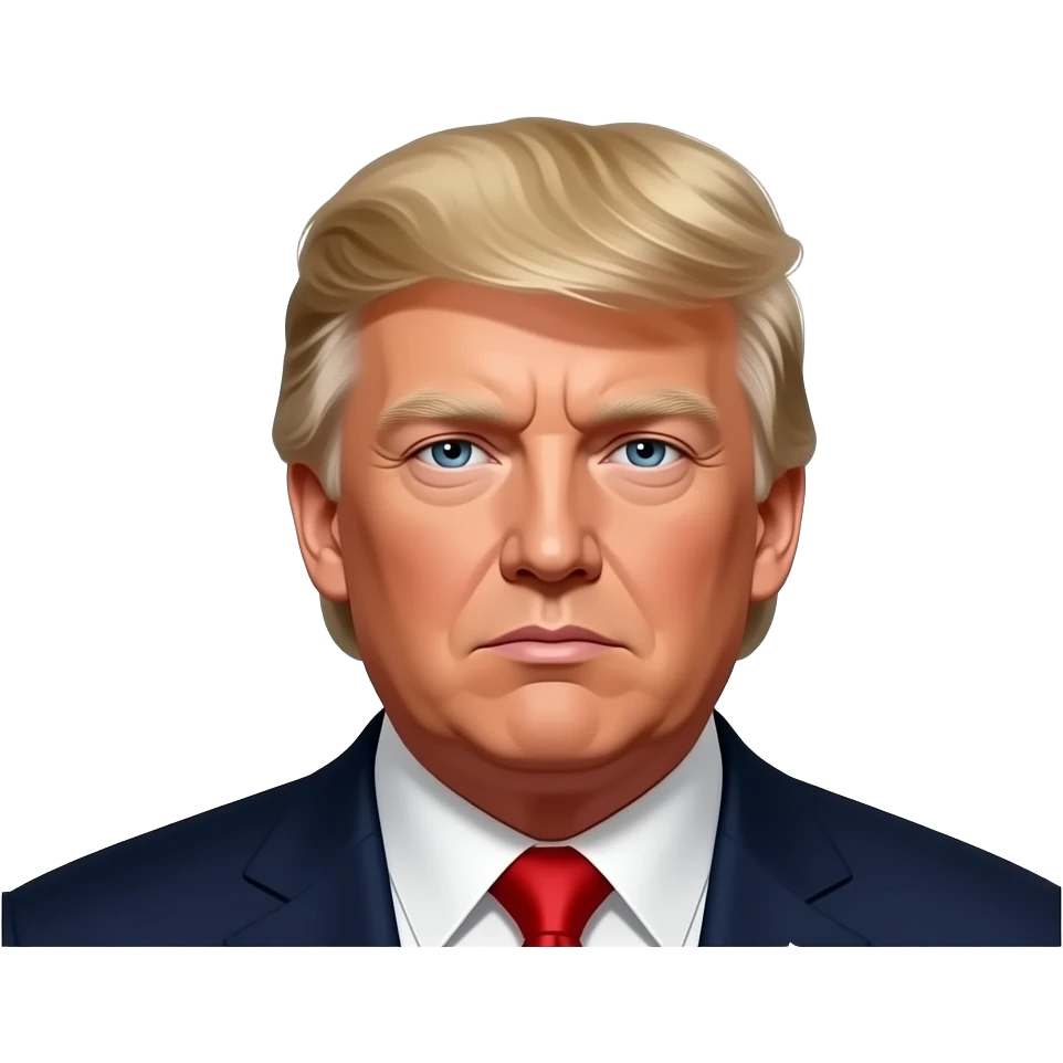a meme of a mugshot of donald trump with meme text up and down saying "he has a penis ancd he is so fuck i love stuffing bombs in my ass in 9 months ill become pregent- BLLLA🤨😭😫🥳🫥" emoji