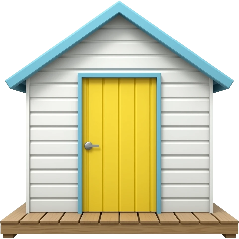 beach hut emoji emoji