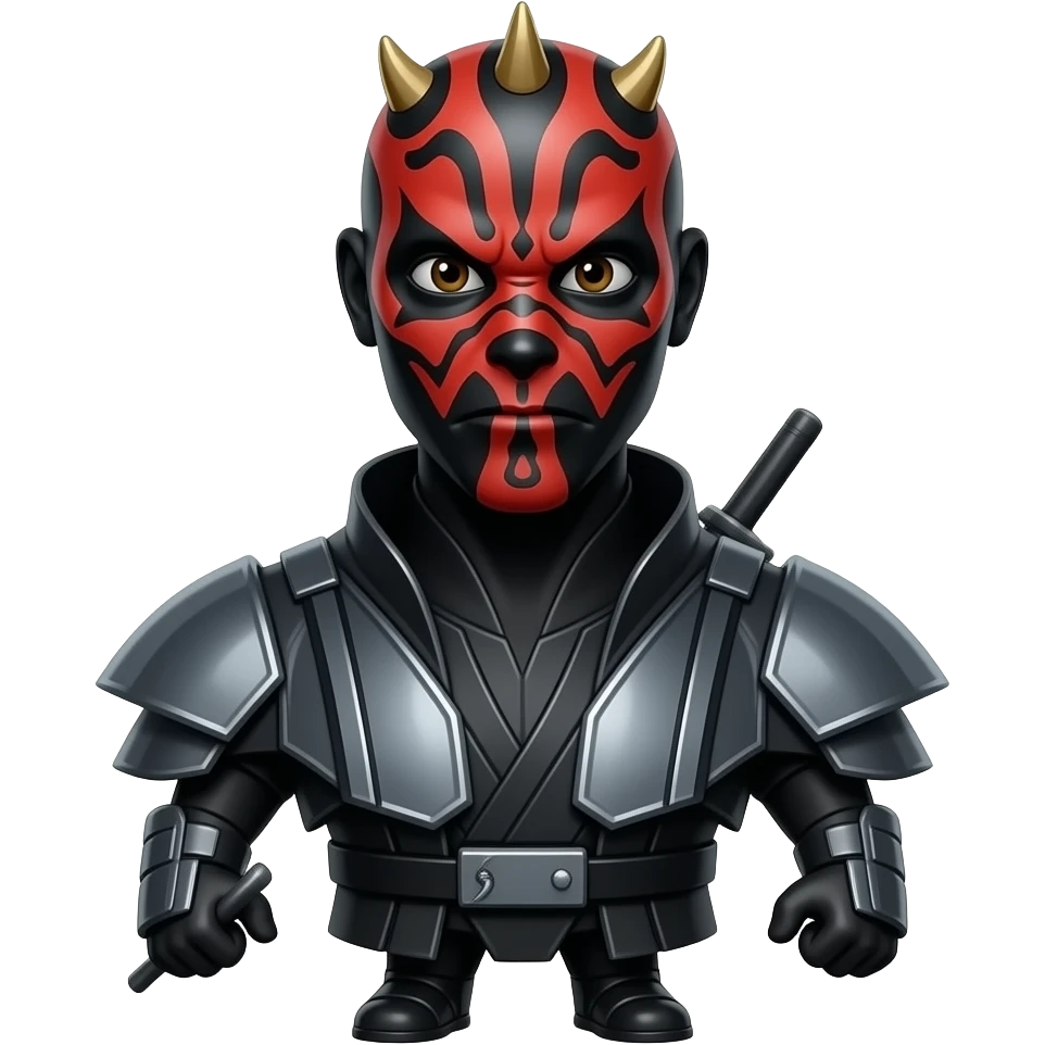 Full Length body Realistic Darth Maul emoji