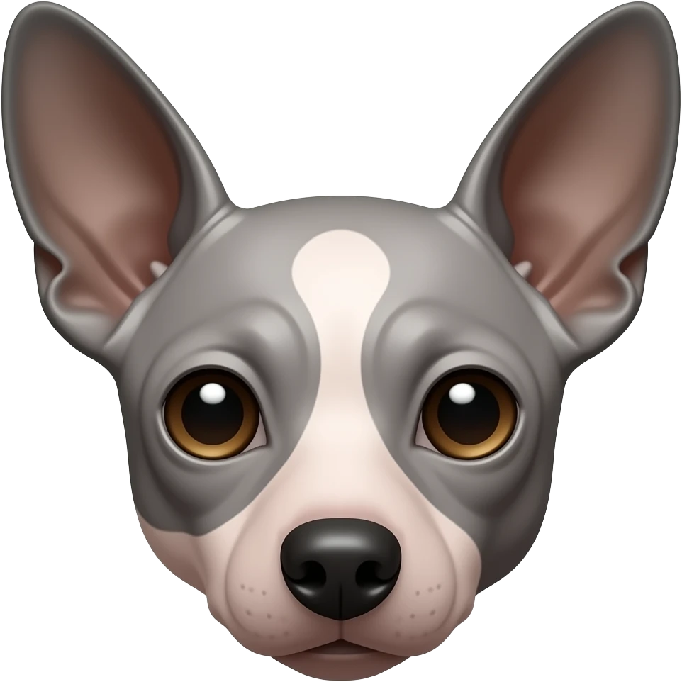 Морда американского голого терьера emoji