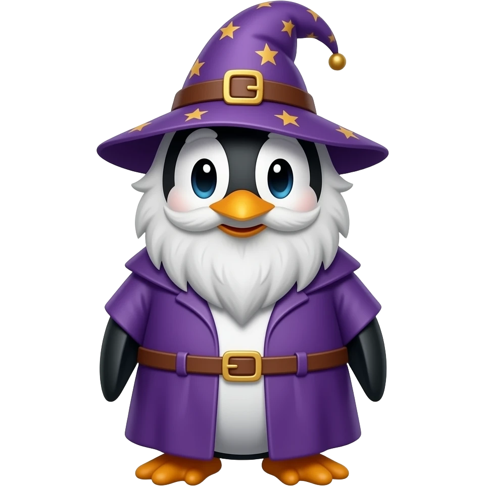 Penguin Wizard emoji