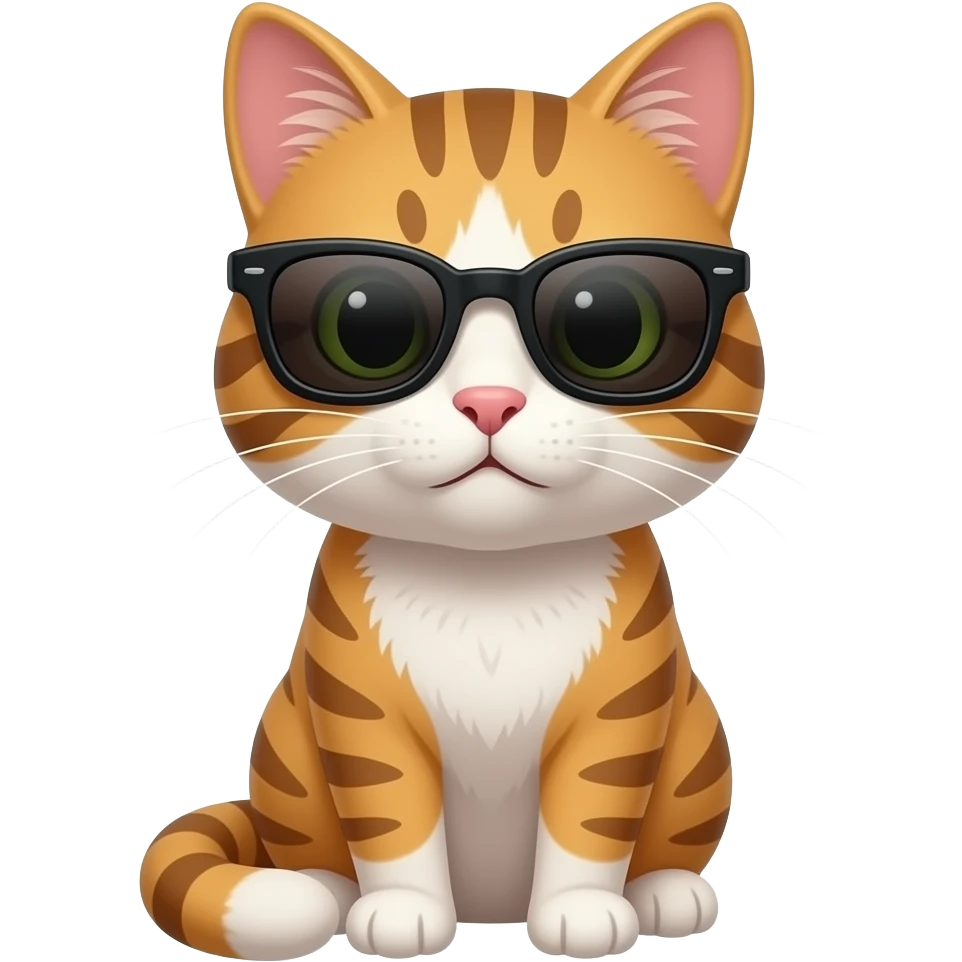 Cat wearing sunglasses emoji