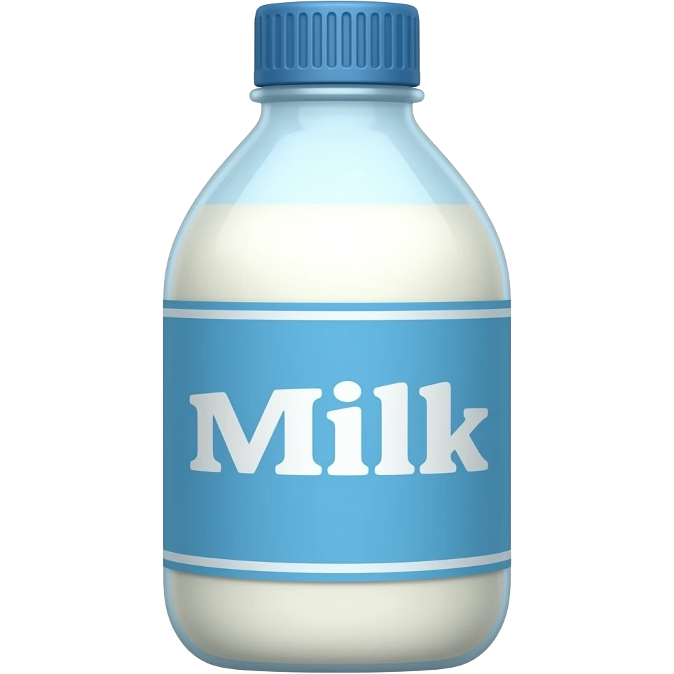 Bouteille de lait UHT emoji