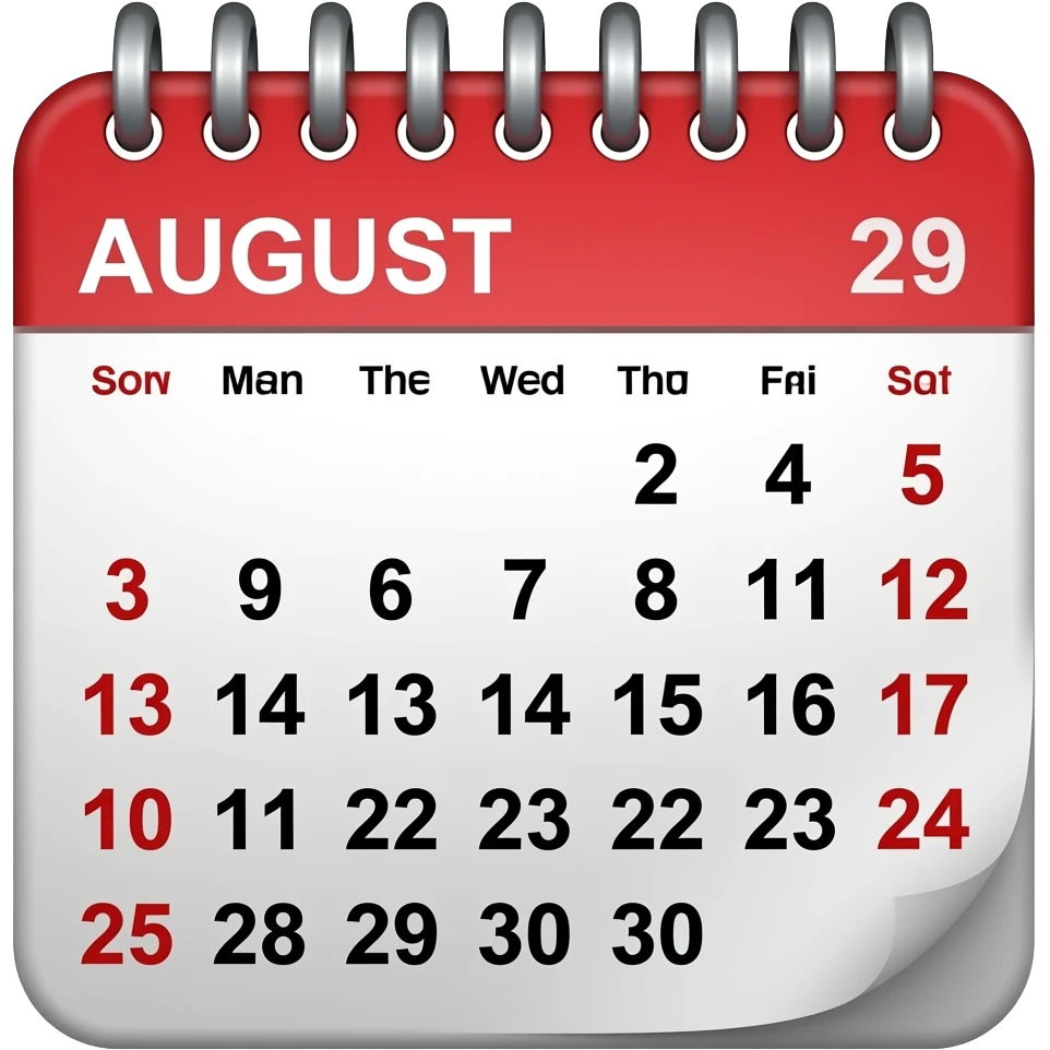 29 AUG emoji