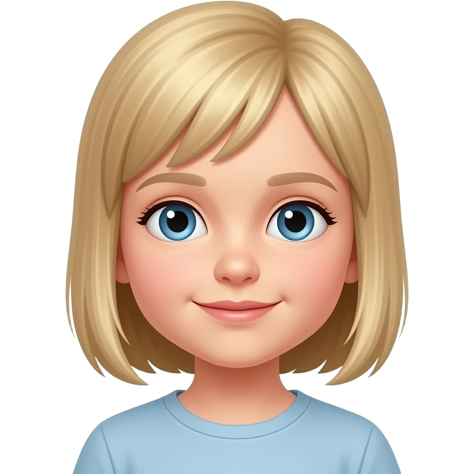 Young straight blonde longerhair 6 yesr old emoji