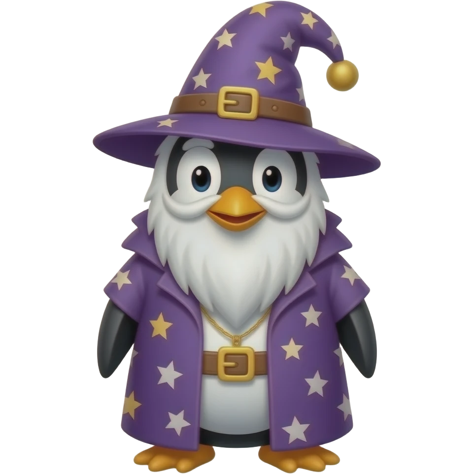 Penguin Wizard emoji