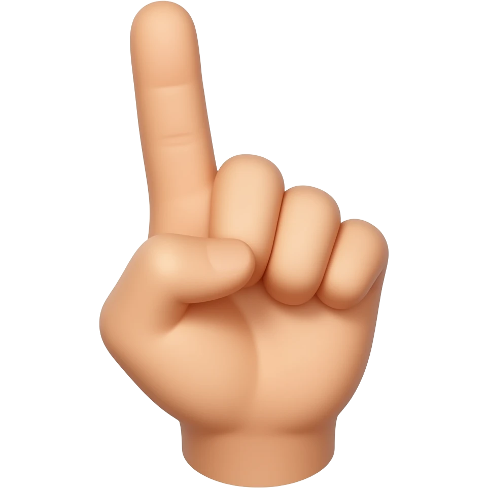 Victory hand emoji