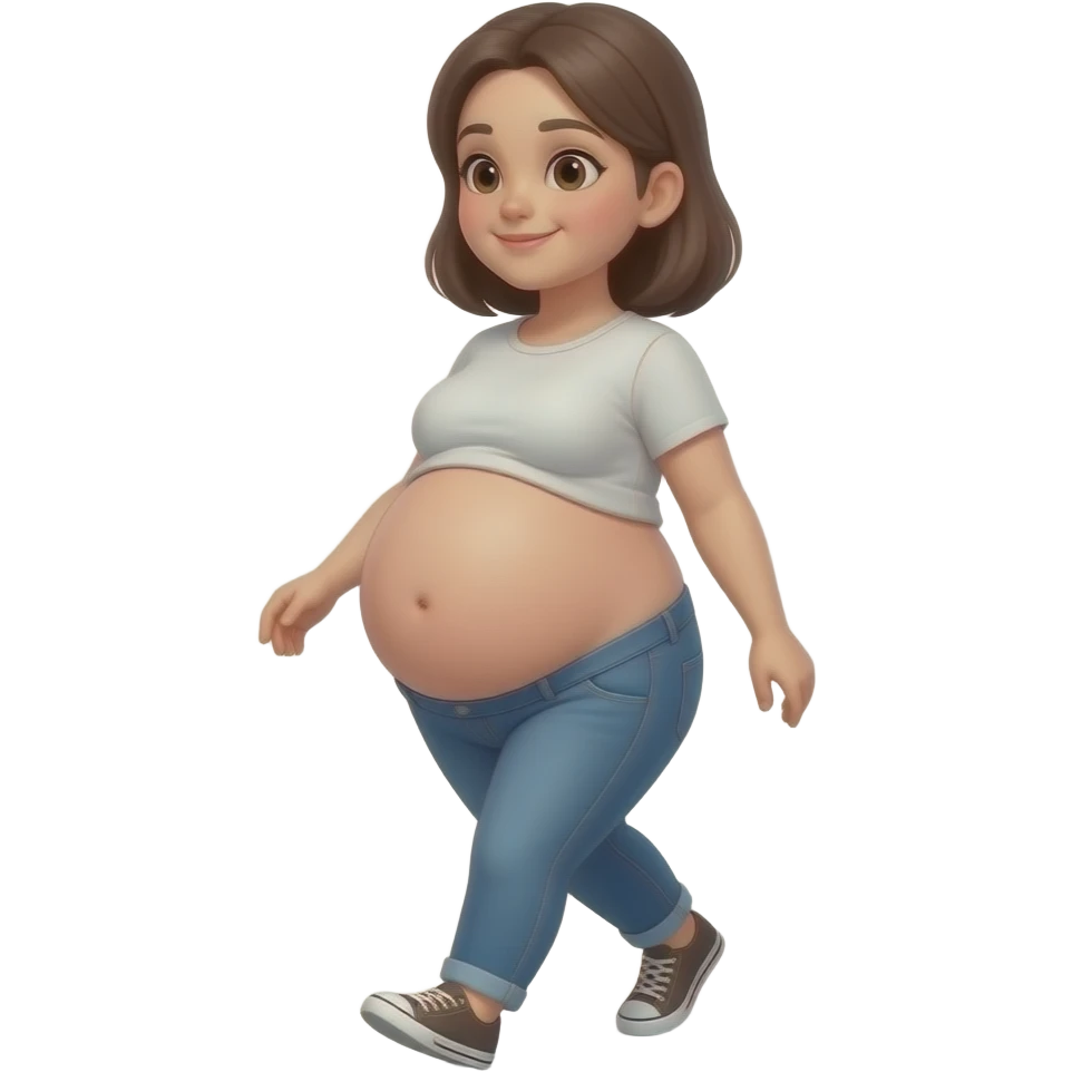 girl look at you tummy,big and full,ready to go pop,so full that a heavy fat stomach wants a gentle rub,A Bellybutton,had too much to eat,even one can’t fast but walks like one is pregnant with a baby bump sticking out and leading the way. emoji