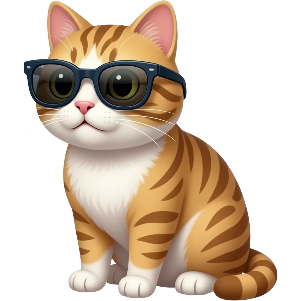 Cat wearing sunglasses emoji