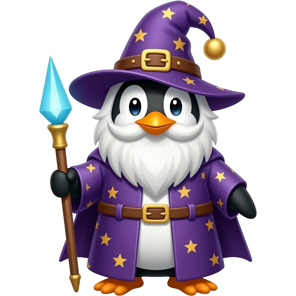 Penguin Wizard emoji