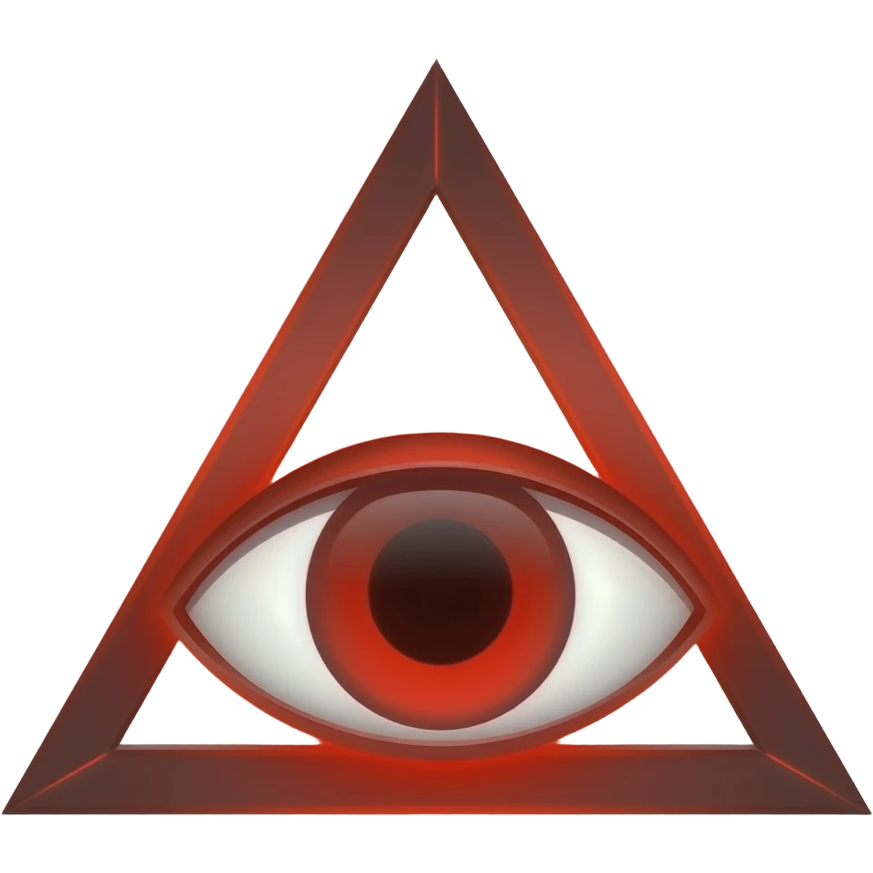 evil third eye red emoji