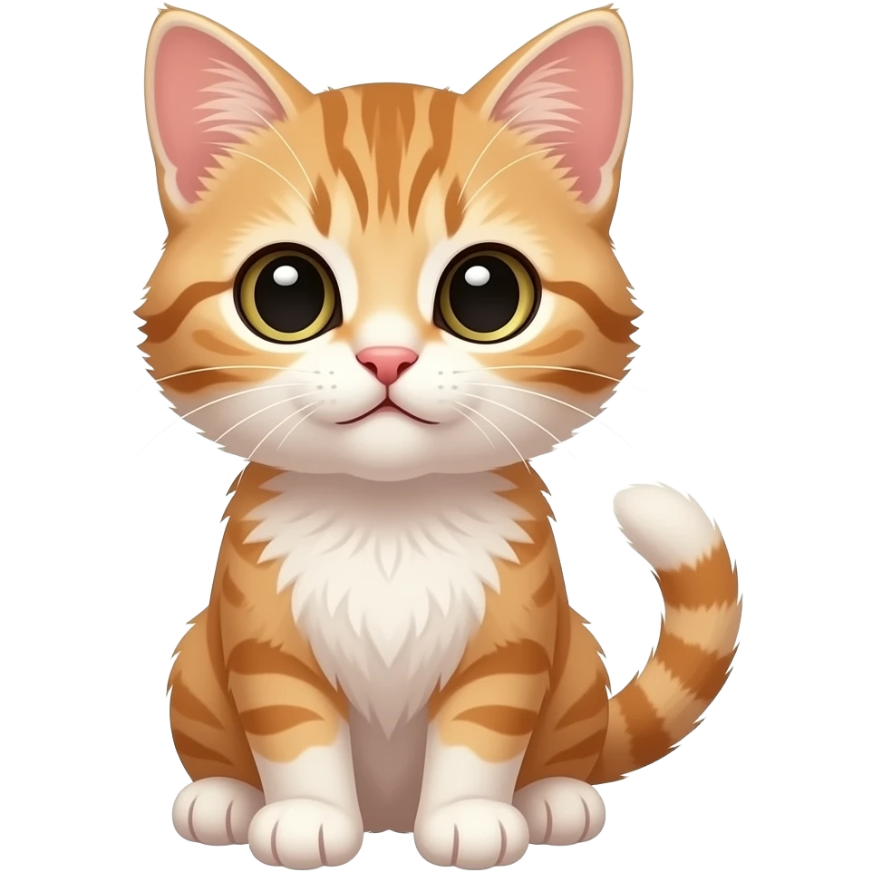 en søt pusekatt emoji