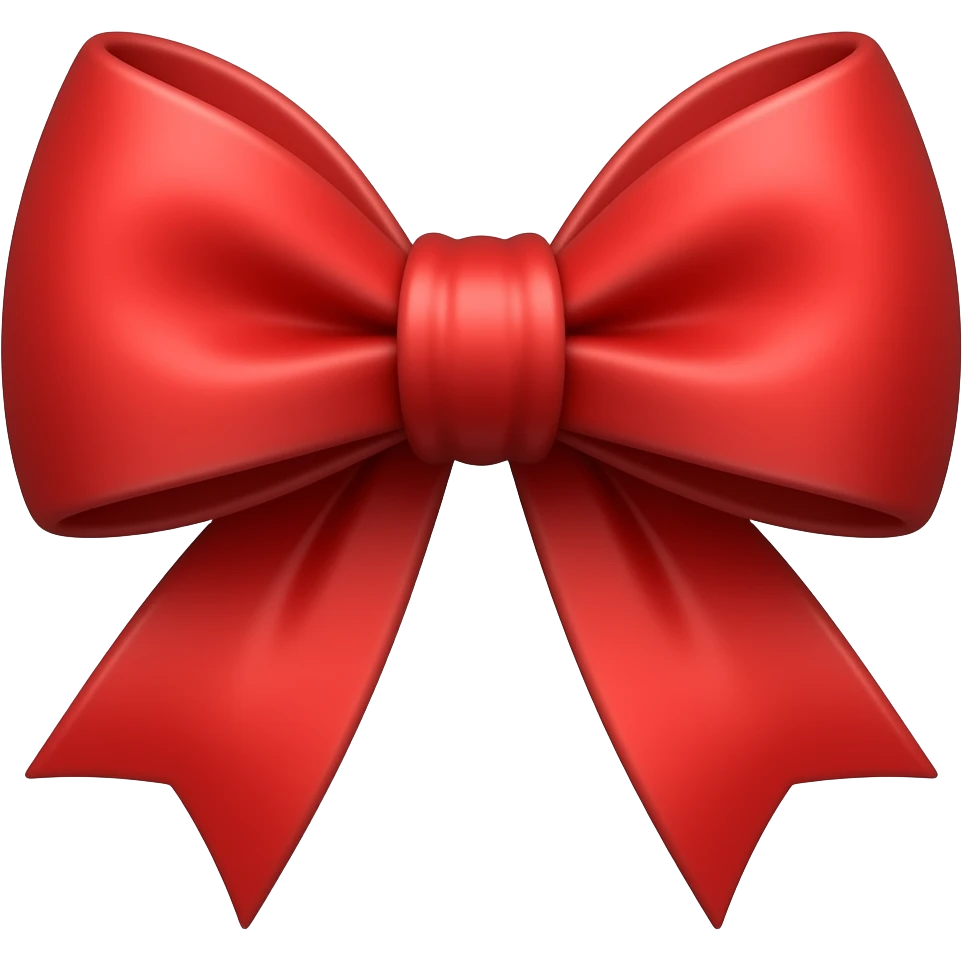 Red bow emoji