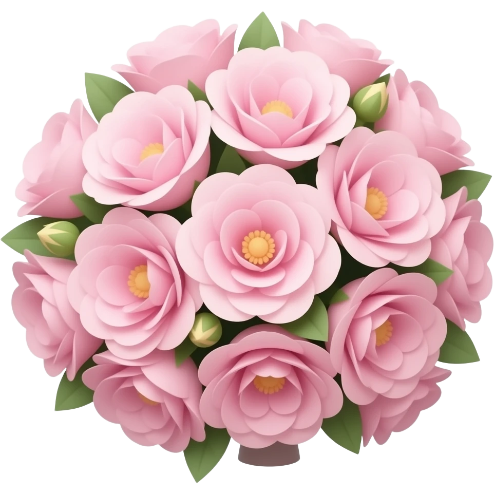 pastel pink flowers bouquet huge emoji