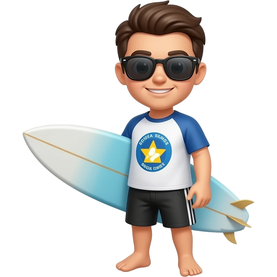 surfer with sunglasses emoji
