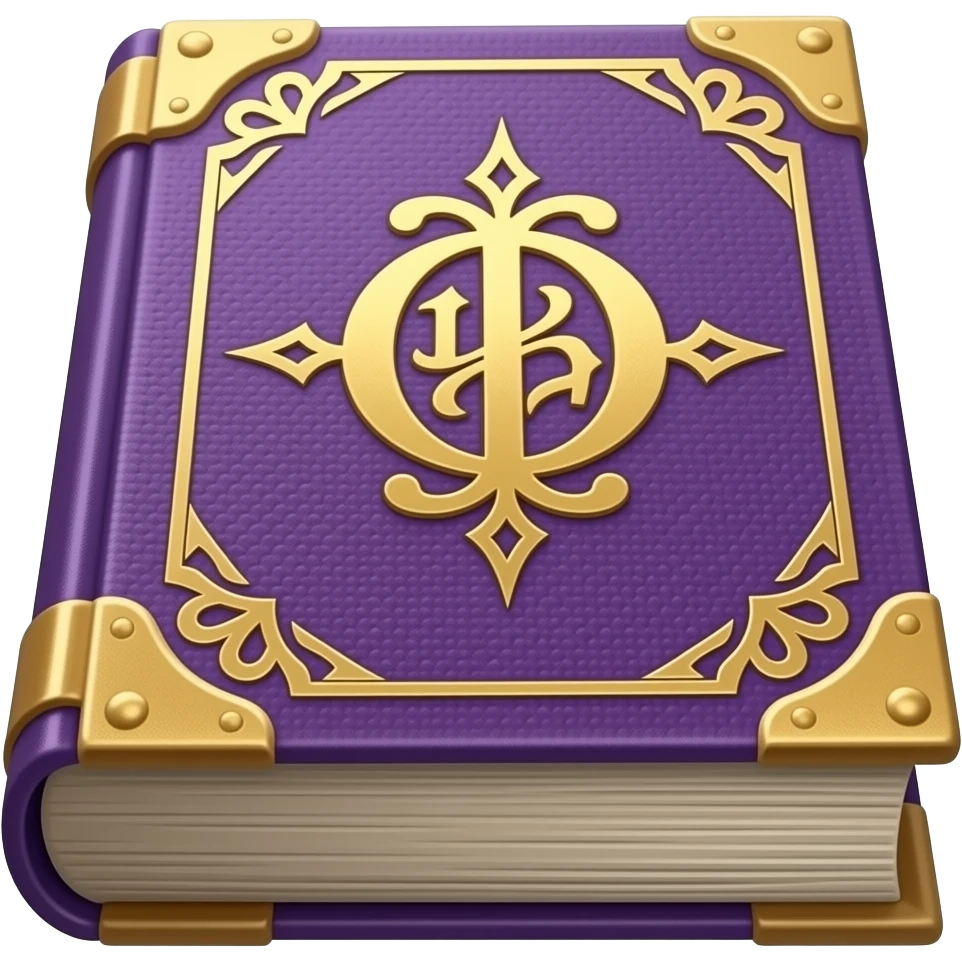 purple spellbook forward facing emoji