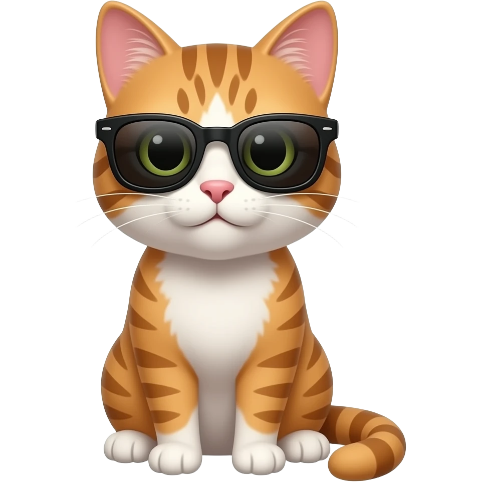 Cat wearing sunglasses emoji