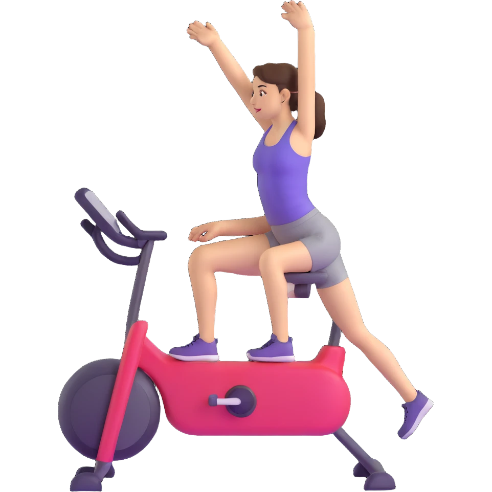 girl doing exercise emoji