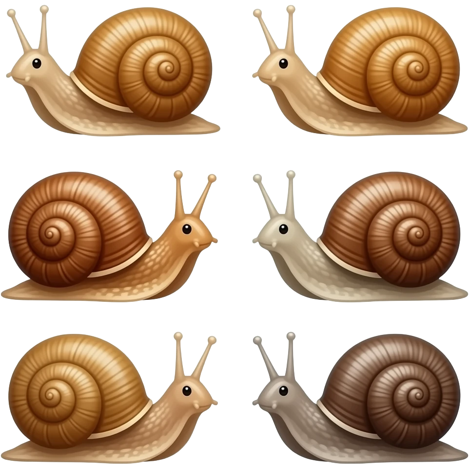 seven snails emoji
