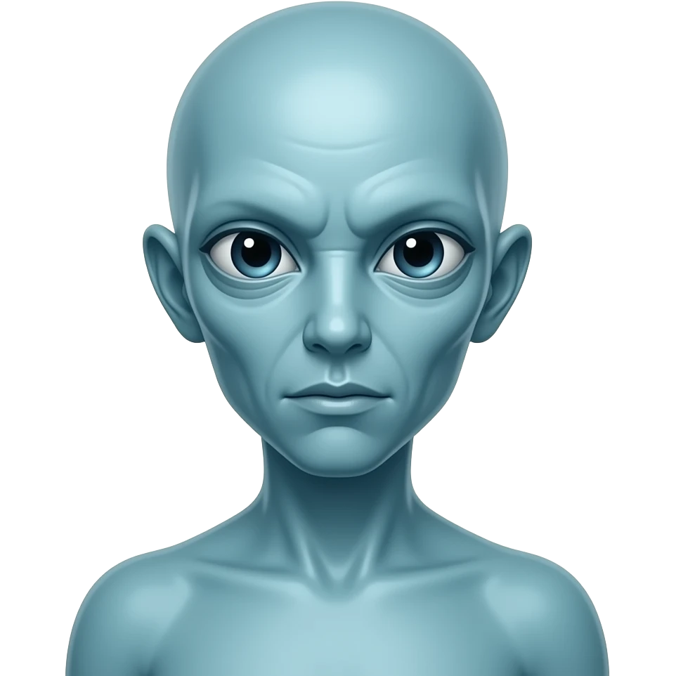 Alien naked emoji