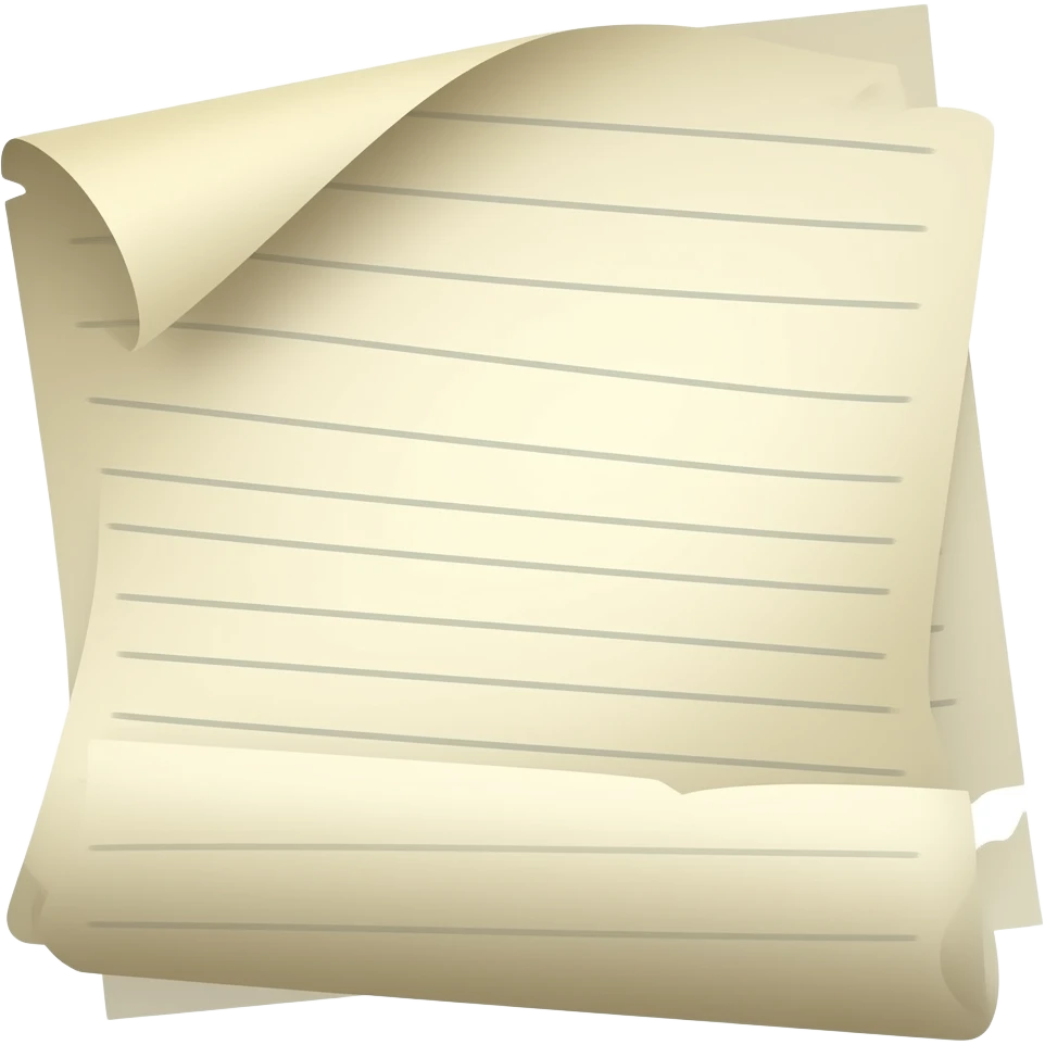 Document paper emoji