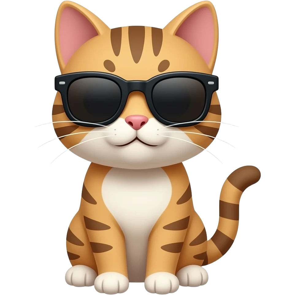 Cat wearing sunglasses emoji