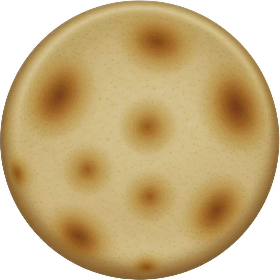 Flatbread realism ditails emoji