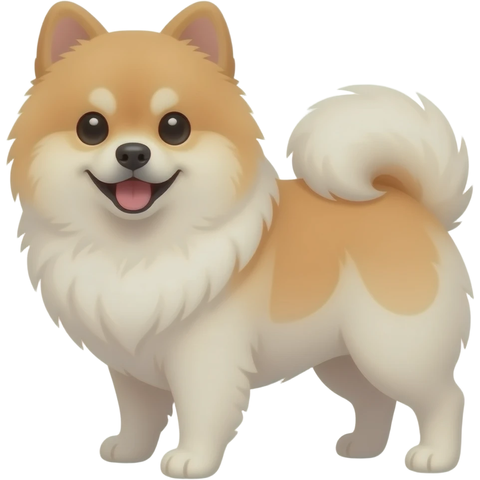 Spitz japonês emoji