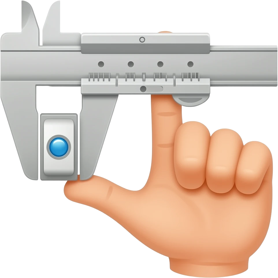 finger emoji of "little measurement" emoji