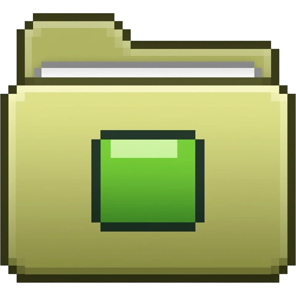 8 bit folder icon emoji